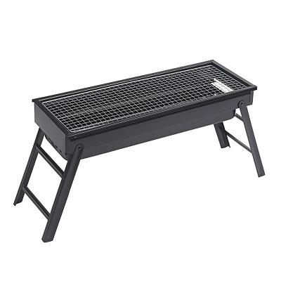 China BBQ Outdoor Camping Party Stainless Steel BBQ Grill Portable Outdoor Charcoal Camping Grill for sale