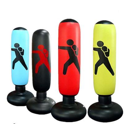 China Cheap Door Base Taekwondo Fitness 0.30PVC Inflatable Punching Bag Punching Bag for Kids and Women for sale