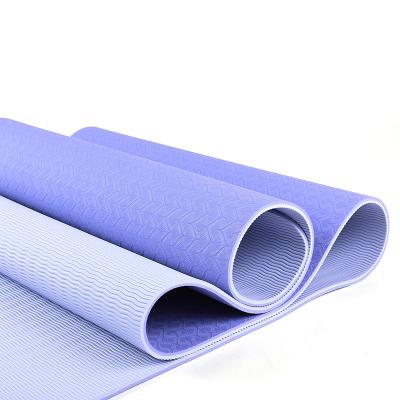 China Non-Slip Customized Logo Tape Material Daily Use No Smell Pilates Yoga Fitness Mat for sale