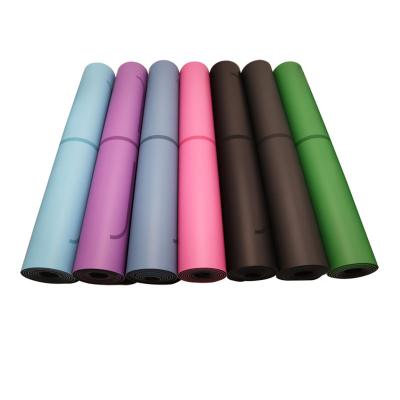 China Non-slip Printing PU Yoga Mat Professional Eco Friendly Personalized Natural Rubber for sale