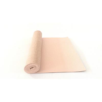 China Private Label Non-Slip Beige Cloth Non-Slip Eco Yoga Mat Non-Slip Yute Jute Yoga Mat Organic Business for sale