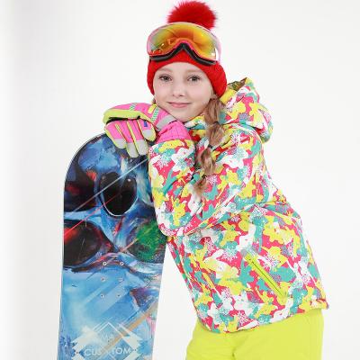 China Outdoor Kids Frontier Jacket Kids Breathable Waterproof Ski Clothing Suit Boys Girls Windproof Winter Jacket Pants Two Piece Set for sale