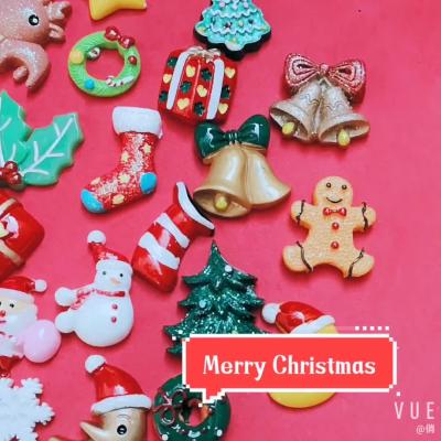 China Christmas Series DIY Resin Accessories Lucky Bag Mobile Shell Gloves Religious Hair Clips Accessories for sale