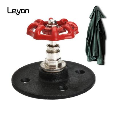 China Home Decoration Malleable Iron Pipe Fittings Red Hand Wheel For Funiture DIY for sale