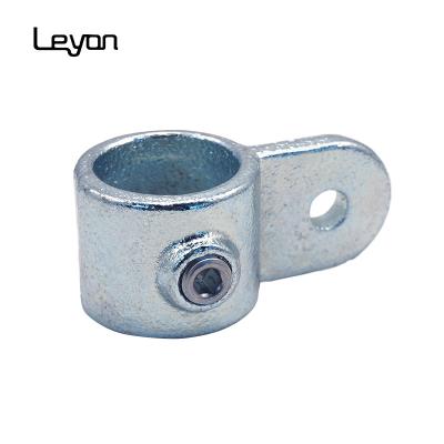 China Decoration 1/2 Inch Malleable Iron Pipe Clamps Home Quick Bound Style Galvanized Swivel Single Male Section for sale