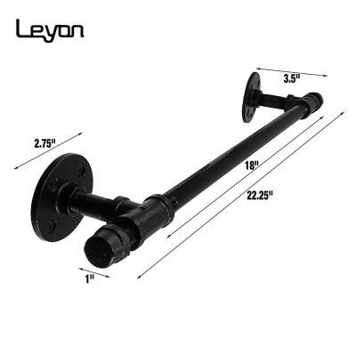 China Industrial Pipe Towel Rack Fitting Set By Cloth Hanging Pipe Fitting Stretches 18 Inch Carbon Steel Nipple Pipe Fitting for sale