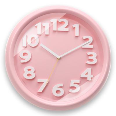 China CREATIVE 14.5 Inch Modern Color Analog Wall Clock Large Various Fashion Numbers for sale