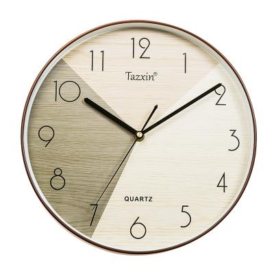 China 30cm CREATIVE ready to ship round shape simple painting gift cheap wall clock for sale