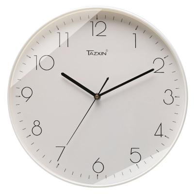 China Creative fashion simple design 12 inch round cheap quartz wall clock for sale