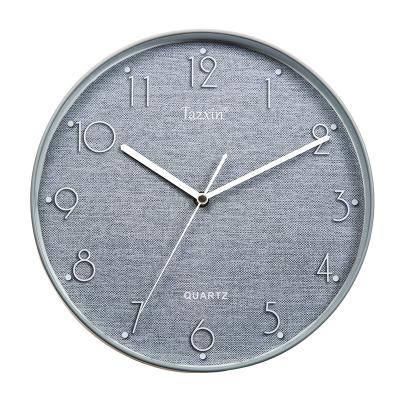 China CREATIVE home decoration 12 inch round cheap modern wall clock for sale