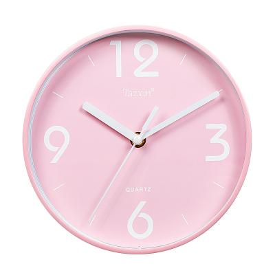 China CREATIVE Hot Selling 7.5 Inch Silent Modern Children Small Plastic Clock for sale