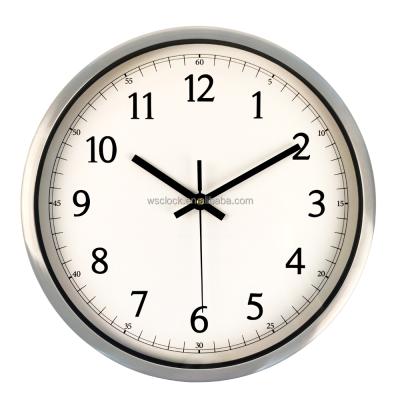 China OEM BRIEF 12 Inch Stainless Steel Silent Wall Clock Factory Supply for sale