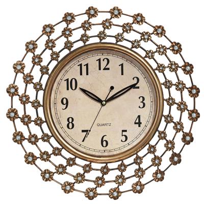 China Factory supply antique high quality elegant style plastic wall clock for sale