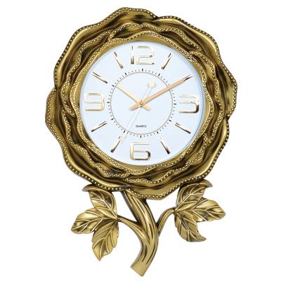 China Customization OEM Zarif Duvar Saati Diy 3D Large Size Flower Home Decoration Modern Wall Clock for sale