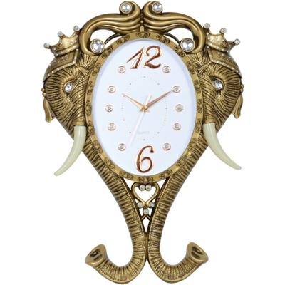 China Personalized Promotion 3D Room Decor Large Elephant Design Wall Clock for sale