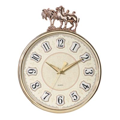 China Antique Style On The Line Hot Sale Plastic Case Low Price Silent Wall Clock for sale