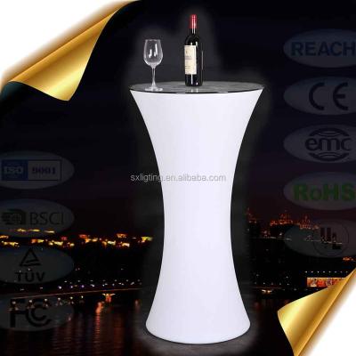 China Modern SX-58110-BTB LED Furniture For Outdoor Events Light Bar Table / Glowing LED Color Changing Events Cocktail Table for sale