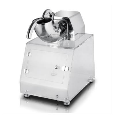 China 200W Electric Ice Cream Chopper Machine with Handle and Stainless Steel Elbow Acrylic Box 400*490*620mm for sale