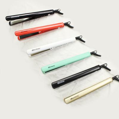 China Commercial Salon Hair Iron Titanium Flat Irons Ceramic Coating Electric Straightener Professionals Hot OEM Hair Tools for sale