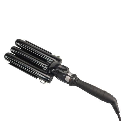 China MANTIANYOU safety salon tools triple barrels ptc heating automatic hair curler waver for sale