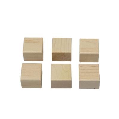 China Wholesale Natural Customized Cube Wooden Block In USA Baby Puzzle Design Small for sale