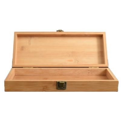 China Wholesale Custom Made 100% Natural Europe Pine Wood Souvenir Gift Boxes Logo Cheap Wooden Box Solid for sale