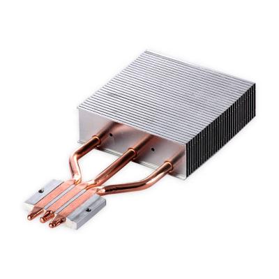 China FQY Factory Custom Welding Heatsink Copper Tube And Aluminum Fins Heatsink for sale