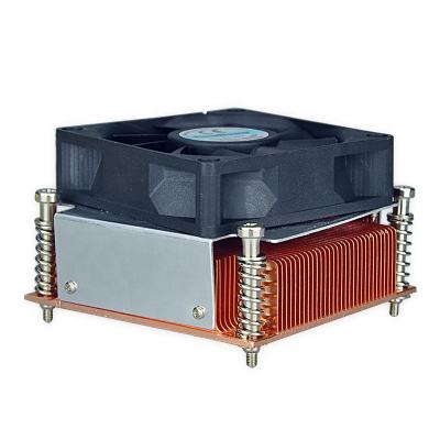 China Computer Case LGA775 Pure Copper Skiving Radiator With Fan Sold Directly In Dongguan Factory for sale