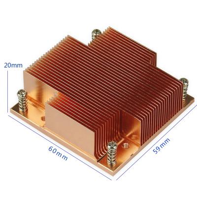 China Widely applied pure copper dodging BGA989 heatsink sold from Dongguan factory directly for sale