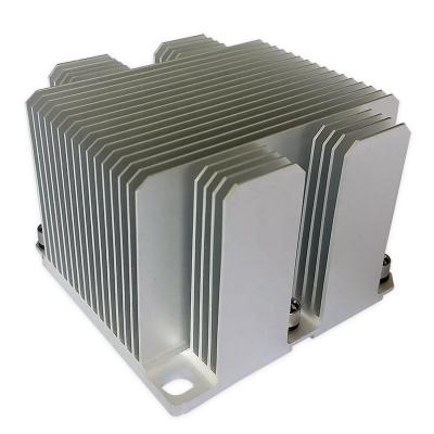 China Aluminum Extruded Profile Server 2U Square Heatsink 3647 Haetsink for sale