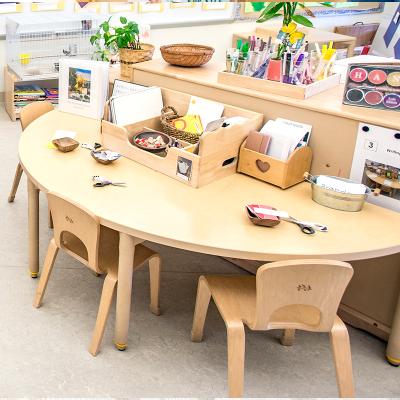 China Eco-friengly XIHA Children Study Table And Chairs / Kindergarten Classroom Furniture for sale