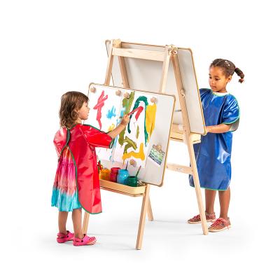 China Eco-friengly Toy Drawing Set For Kids Portable Child Wooden Drawing Board With Board Artist Wooden Easel Art Easel For Kids for sale