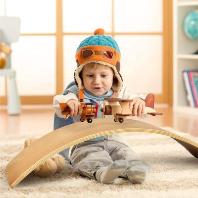 China XIHA Eco-Friendly Kids Toys Exercise Equipment Yoga Curved Fitness Training Wooden Balance Board for sale