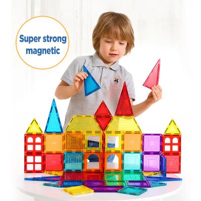 China Building Block Toy 125pcs Magnetic Tiles School Children Educational Magnetic Toys For Children for sale