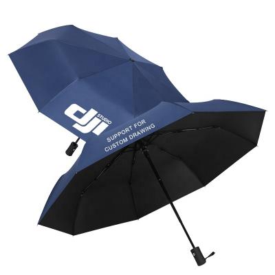 China American Style Wholesale custom high quality 8 ribs windproof umbrella automatic 3 folding umbrella for sale