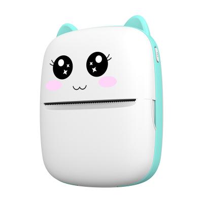 China Print Sticker Portable Thermal Printer Mini Cat Print Photo Pocket Thermal Label Printer 58mm Printing Wireless Bluetooth Android Ios Printers for sale