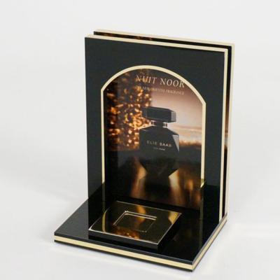 China Display ; Multifunctional Cosmetic Organizer Luxury Glossy Acrylic Perfume Display Stand OEM/ODM Customization For Wholesale for sale