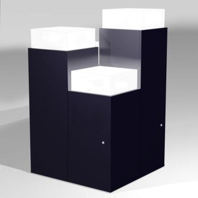 China Eco - Friendly Home Decoration Or Museum Exhibition Light Cube Display Acrylic Pedestals With Illumination for sale