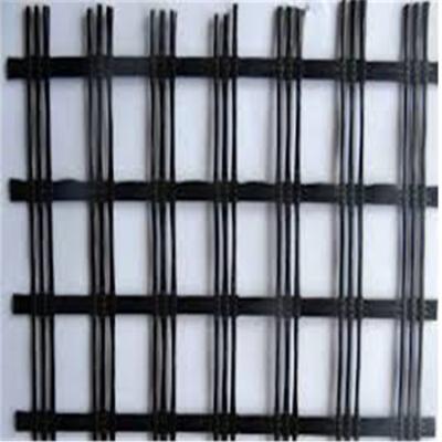 China Asphalt Geogrid 12.5*12.5mm Contemporary Fiberglass Geogrid 100/100kn for sale