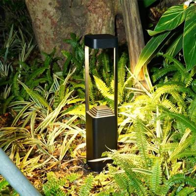 China Garden Yard Aluminum Waterproof Ip65 Outdoor Round Bollard 12w Led Pillar Light Lawn Lamp for sale