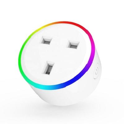 China Optional Alexa Tuya Smart Home UK JP India AU EU USA Standard WiFi Plug Home Automation Alexa Google Home RGB LED Smart Light for sale