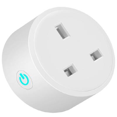 China Tuya Alexa Smart Electric Wireless Socket Power Outlet UK 16A Power Life Monitoring Convenient Smart Mini Wifi Smart Socket for sale