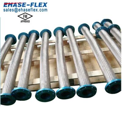 China Vibration Absorbing 12 Inch Bellows Metal Hose With Flange End for sale