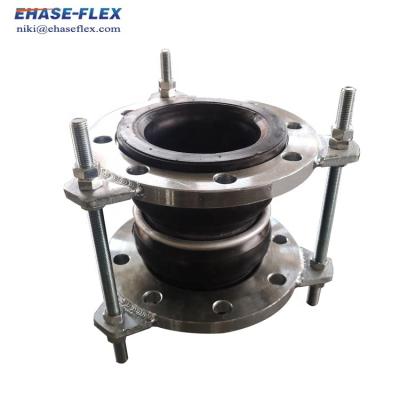 China Seawater Freshwater Acid Weak Liquid Flange EPDM Expansion Joint With Tie Rods for sale