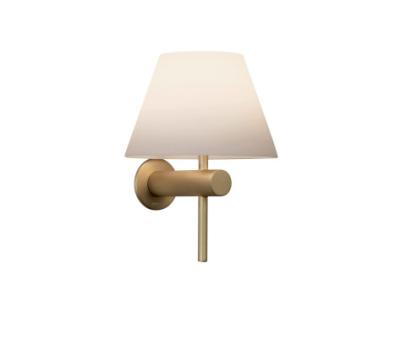 China Modern Fabric Shade Project Customized Single Wall Light For Bedroom Cheaper Prices With High Quality Gold Finish for sale