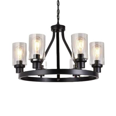 China Vintage Contemporary Pendant Lighting Medium Antique Black Chandelier Chandelier Industrial Wrought Iron Chandeliers For Sale for sale