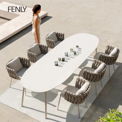 China Modern Nordic outdoor rattan hotel furniture Foshan outdoor garden set outdoor table and chair set for sale