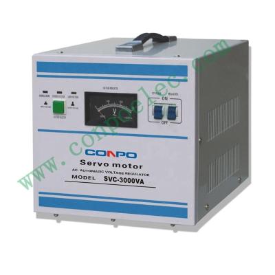 China SVC SVC-3000VA (New) 3KVA AC Voltage Stabilizer Regulator AVR Single Phase Motor Type High Accuracy Automatic Servo 220V/110V for sale