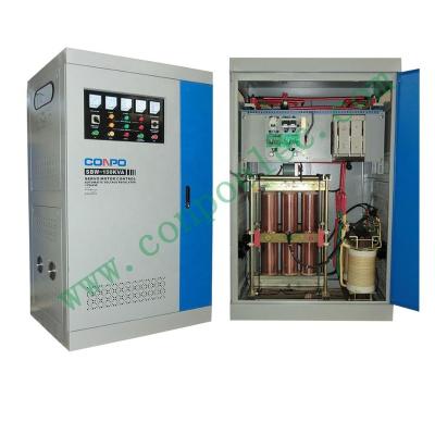 China SBW SBW-150KVA 3 Phase Automatic AC Voltage Stabilizer Regulator AVR Servo Motor Controlled System 380/400/415VAC, 220/230VAC for sale