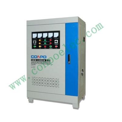 China 3Phase Voltage Regulator SBW SBW-50KVA Servo Motor Automatic Stabilizer AVR Estabilizador de voltaje 220/380/400/415VAC for sale